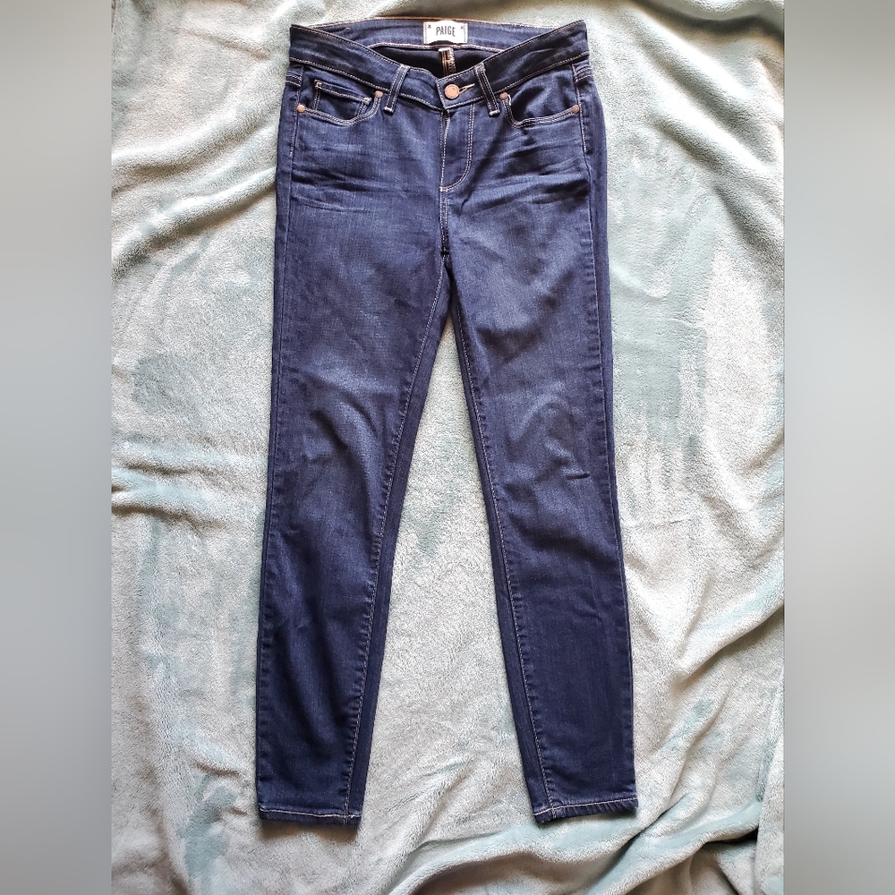 Women's Blue Jeans  (PAIGE - verdugo Crop)